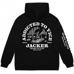 JACKER Addicted hoodie black